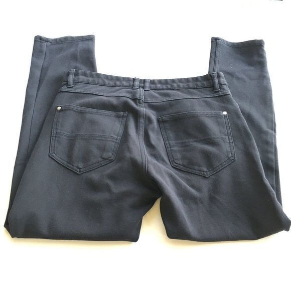Zara Straight Leg Black Jeans Mid Rise Size 30‎ - Picture 5 of 5